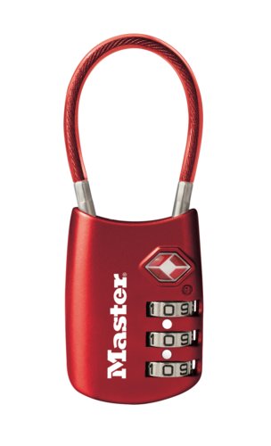 Travel Master Lock 4688DRED TSA 1-3/16in (30mm)