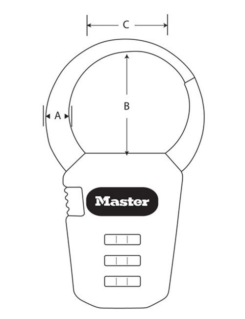 Master Lock 1550EURDCOL