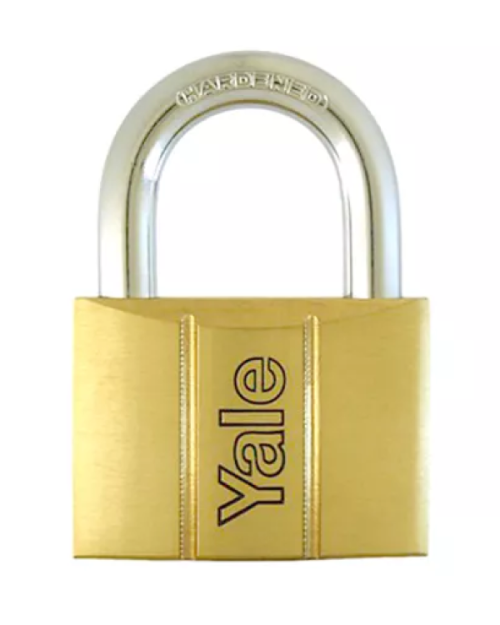 Gembok Yale V140 40mm kuningan tahan karat untuk pagar dan pintu
