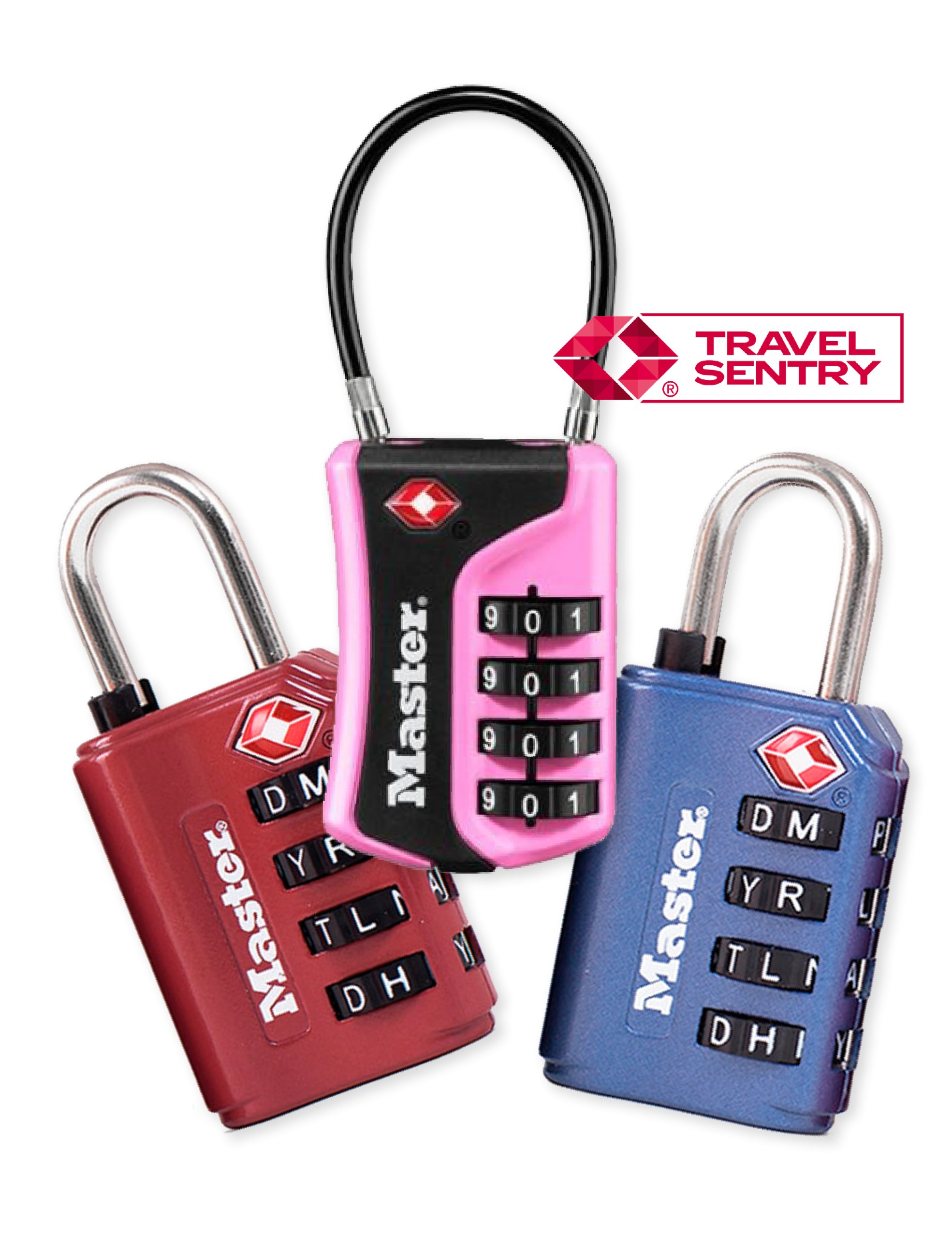 Gembok Travel Master Lock kombinasi