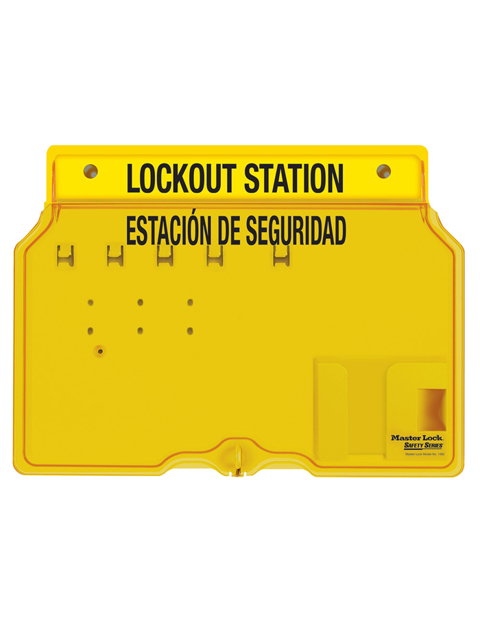 Stasiun Lockout Tagout Master Lock 1482B tanpa padlock untuk penyimpanan perangkat LOTO industri