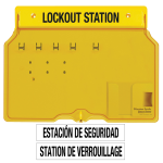 Stasiun Lockout Tagout Master Lock 1482B tanpa padlock untuk penyimpanan perangkat LOTO industri