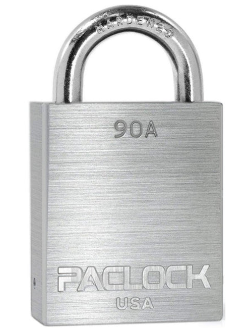 Gembok PACLOCK 90A aluminium putih dengan shackle baja 3/4 inci tahan karat
