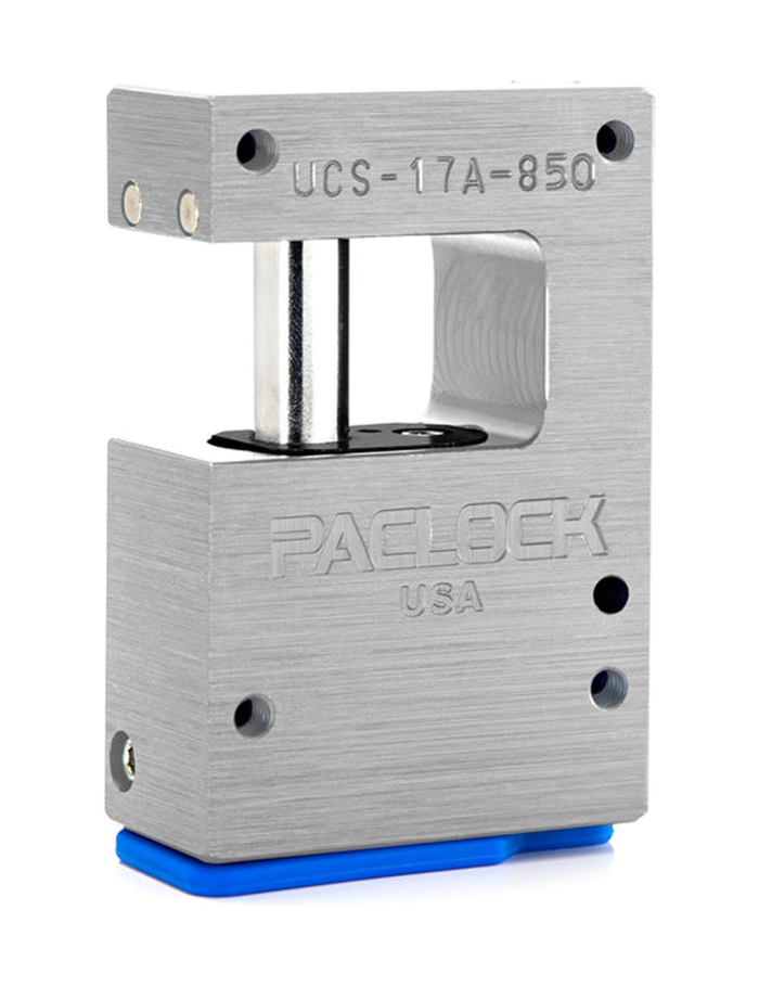 Gembok PACLOCK UCS-17A-850 abu hidden shackle aluminium untuk pintu kontainer dan trailer
