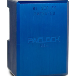 Gembok PACLOCK UCS-81A biru dengan desain hidden shackle untuk pintu trailer dan truk