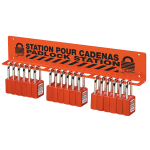 Stasiun Gembok Keselamatan Master Lock S1518 untuk sistem Lockout Tagout industri