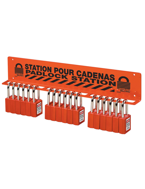 Stasiun Gembok Keselamatan Master Lock S1518 untuk sistem Lockout Tagout industri