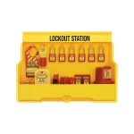 Stasiun Lockout Tagout Master Lock S1900VE410PRE lengkap dengan perangkat LOTO industri