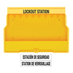 Stasiun Lockout Tagout Master Lock S1900VE410PRE lengkap dengan perangkat LOTO industri