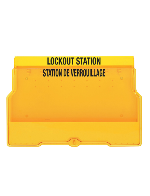 Stasiun Lockout Tagout Master Lock S1900VE410PRE lengkap dengan perangkat LOTO industri