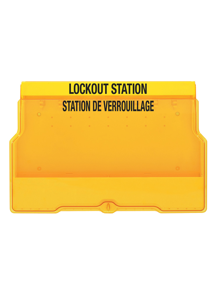 Stasiun Lockout Tagout Master Lock S1900VE410PRE lengkap dengan perangkat LOTO industri